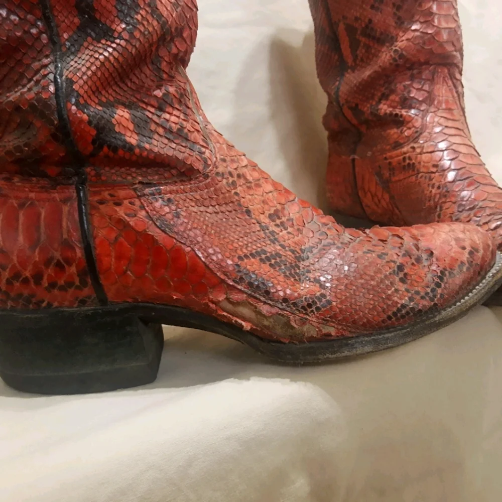 Tony Lama python boots - Picture 2 of 6